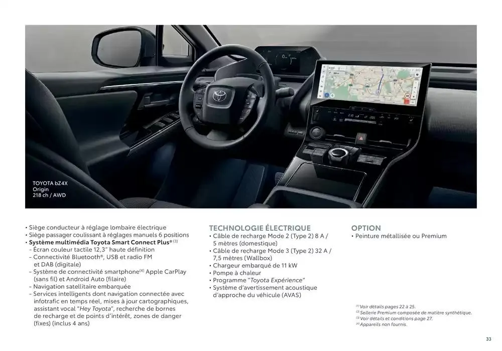 Toyota bZ4X  du 24 octobre au 24 octobre 2025 - Catalogue page 33