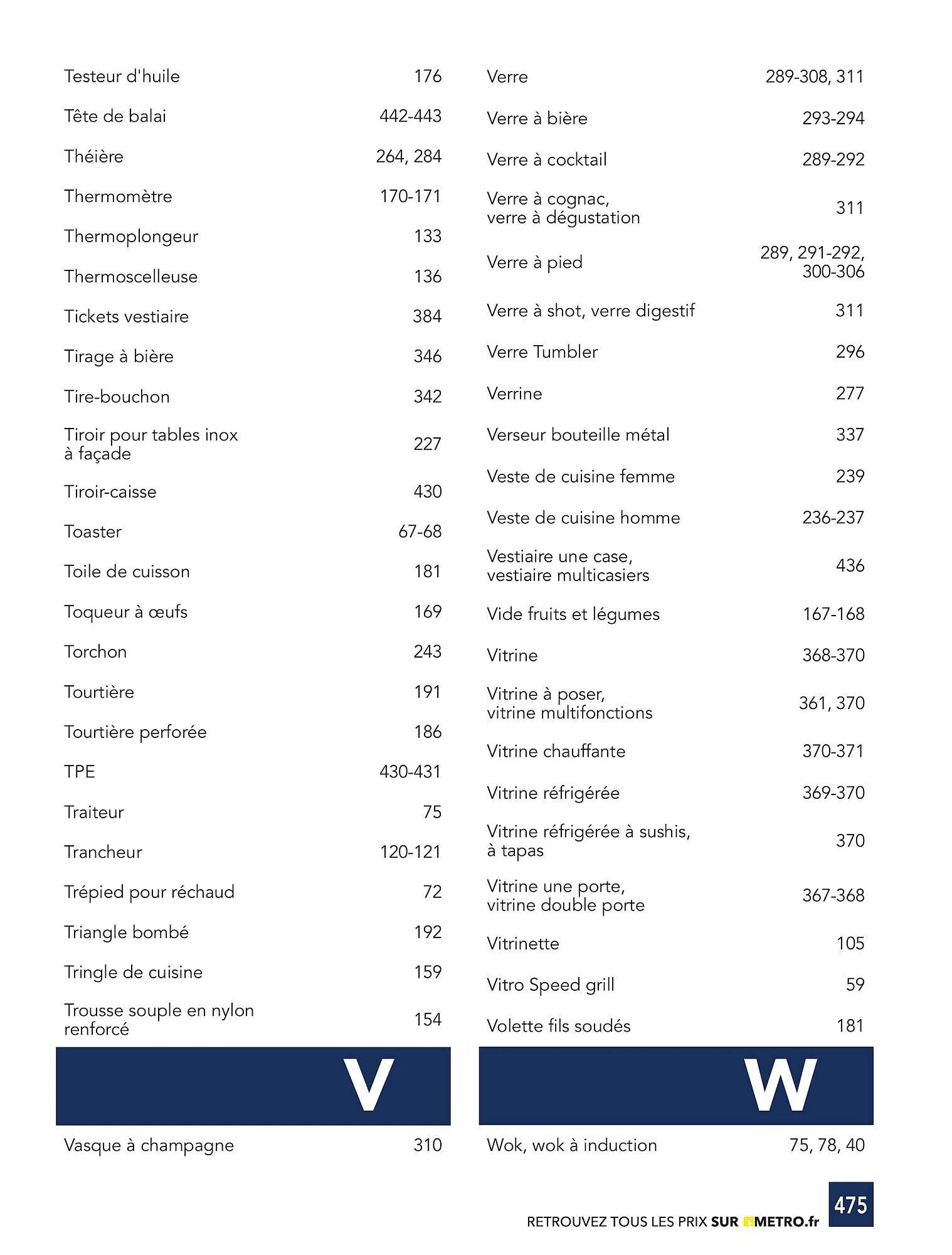 Catalogue METRO du 1 janvier au 31 décembre 2026 - Catalogue page 475