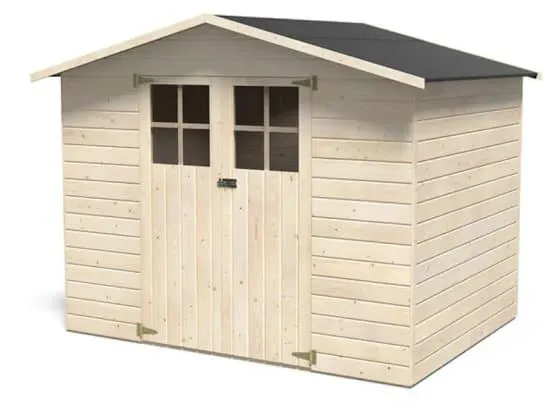 Abri de jardin bois avec plancher 5m² Lodum Décor et Jardin