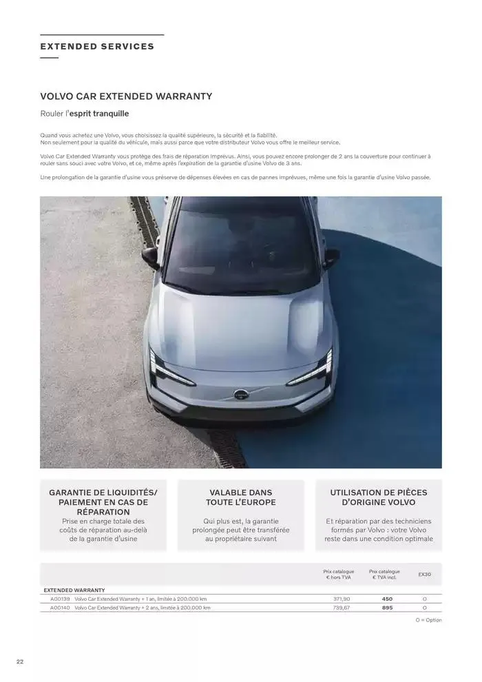 VOLVO EX30 FULLY ELECTRIC du 7 janvier au 31 décembre 2025 - Catalogue page 22