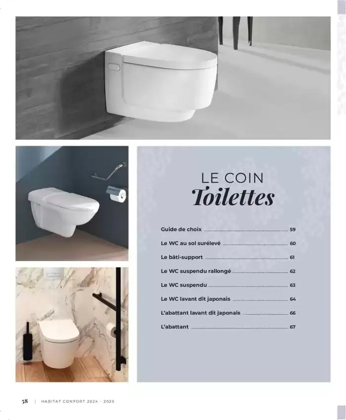 Cedeo Habitat confort du 1 octobre au 31 mai 2025 - Catalogue page 61