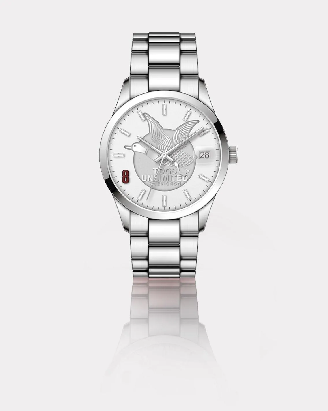 Montre infinite red eight argent