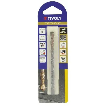 FORET BETON Ø10MM QUEUE CYLINDRIQUE 3 MEPLATS USAGE INTENSIF - TIVOLY