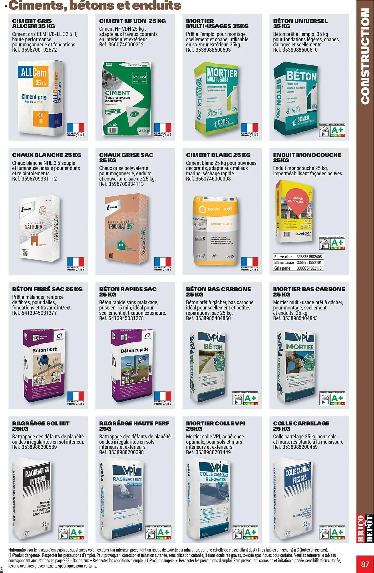 Catalogue Brico Dépôt du 25 mars au 12 juin 2026 - Catalogue page 87