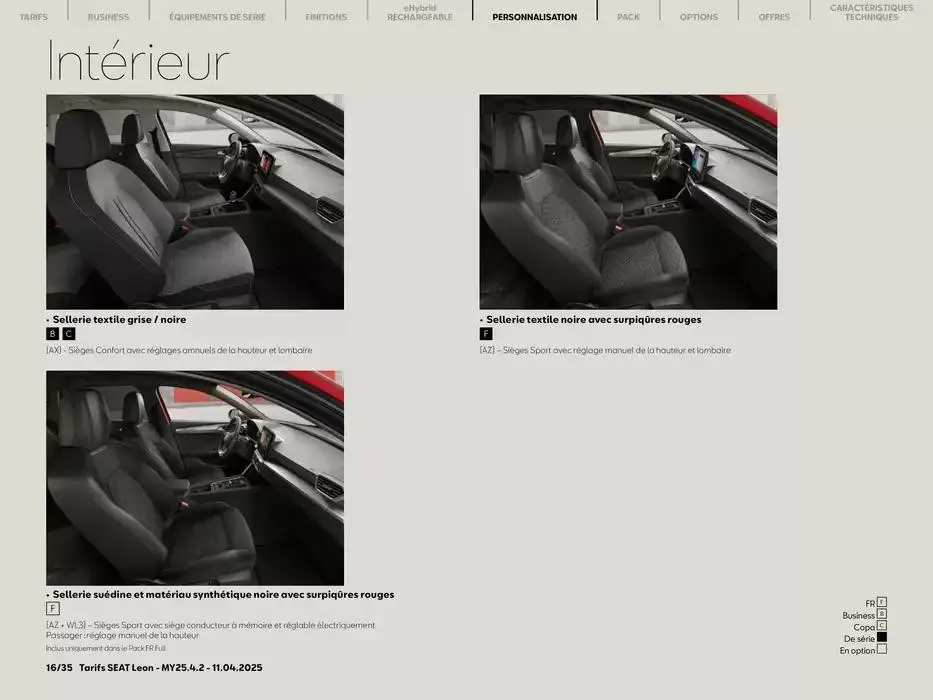 SEAT Leon 5 portes du 14 avril au 14 avril 2026 - Catalogue page 16