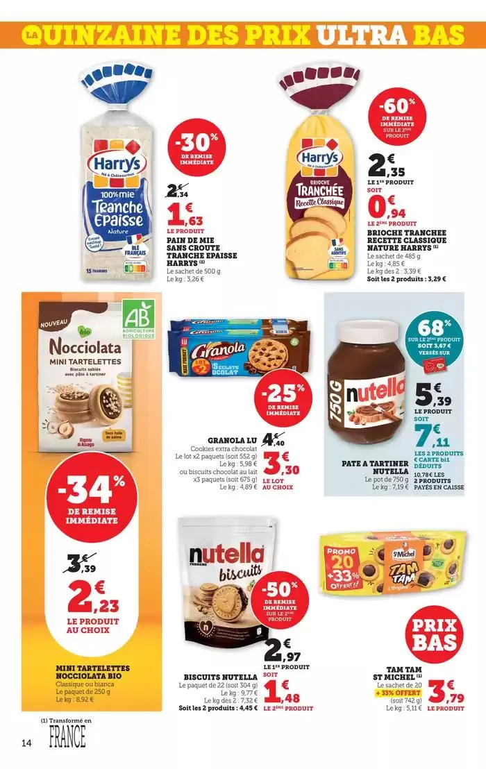 La Quinzaine Des Prix Ultra Bas du 12 mars au 23 mars 2025 - Catalogue page 14