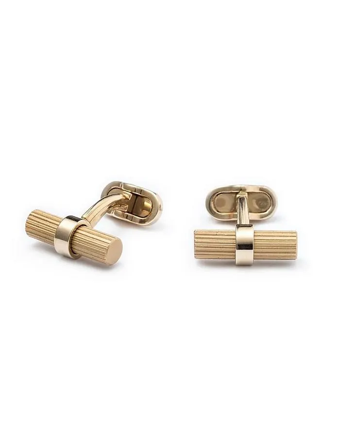 Baton Brass Men's Cufflinks