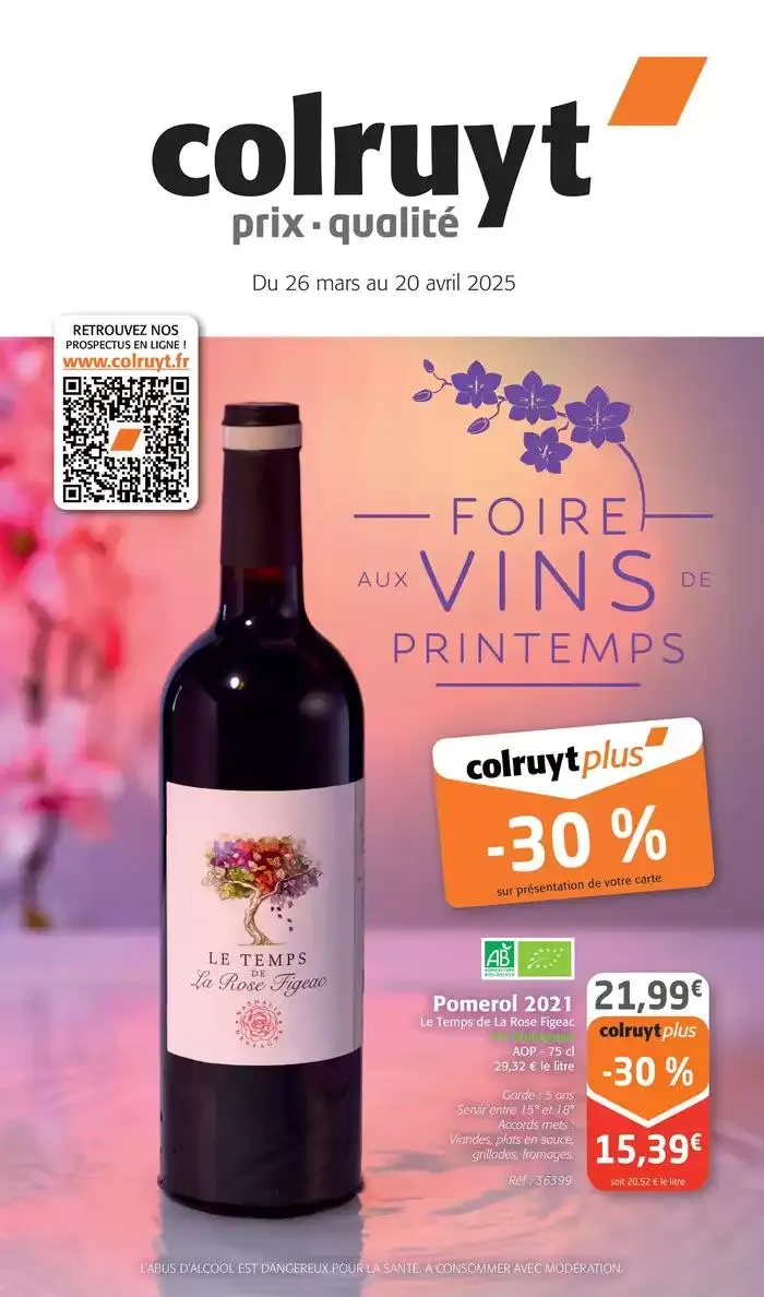 Foire aux vins de printemps du 7 avril au 20 avril 2025 - Catalogue page 1