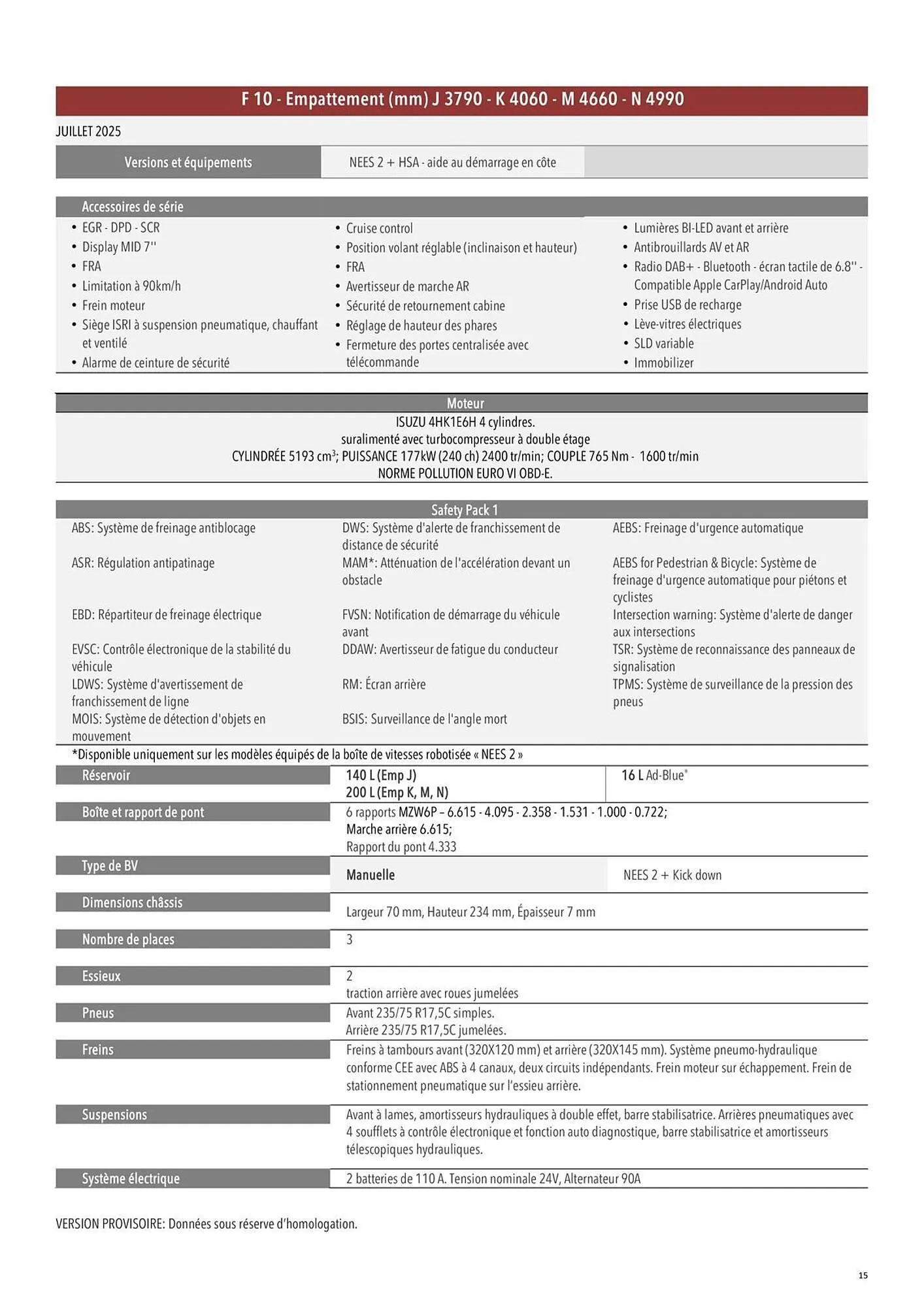 Catalogue Isuzu du 11 novembre au 31 mars 2026 - Catalogue page 15