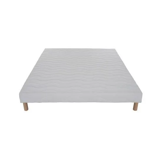 ELITE Sommier Tapissier 160x200 + Jeu De Pied Inclus