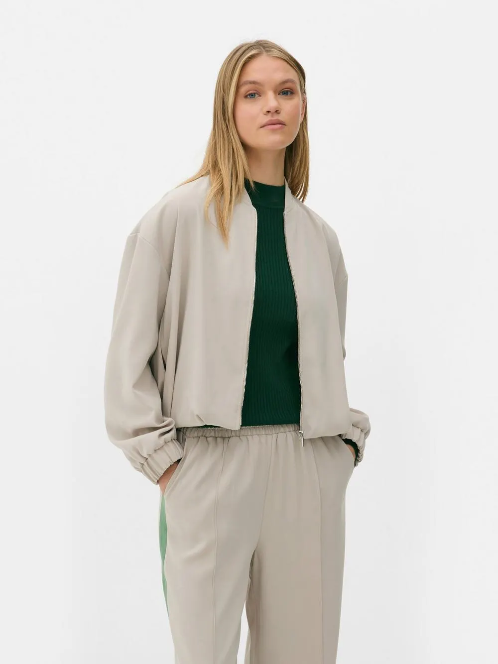 Bomber con orlo a palloncino