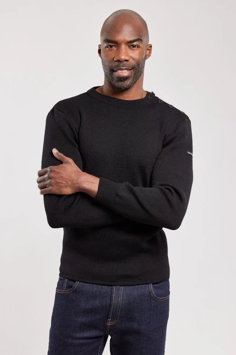 Pull marin uni "Fouesnant" - laine