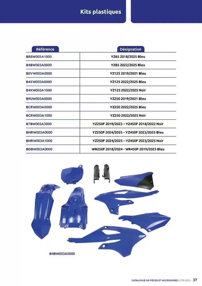 Catalogue Yamaha Motos - Accessoires GYTR Off Road du 23 septembre au 30 avril 2025 - Catalogue page 37