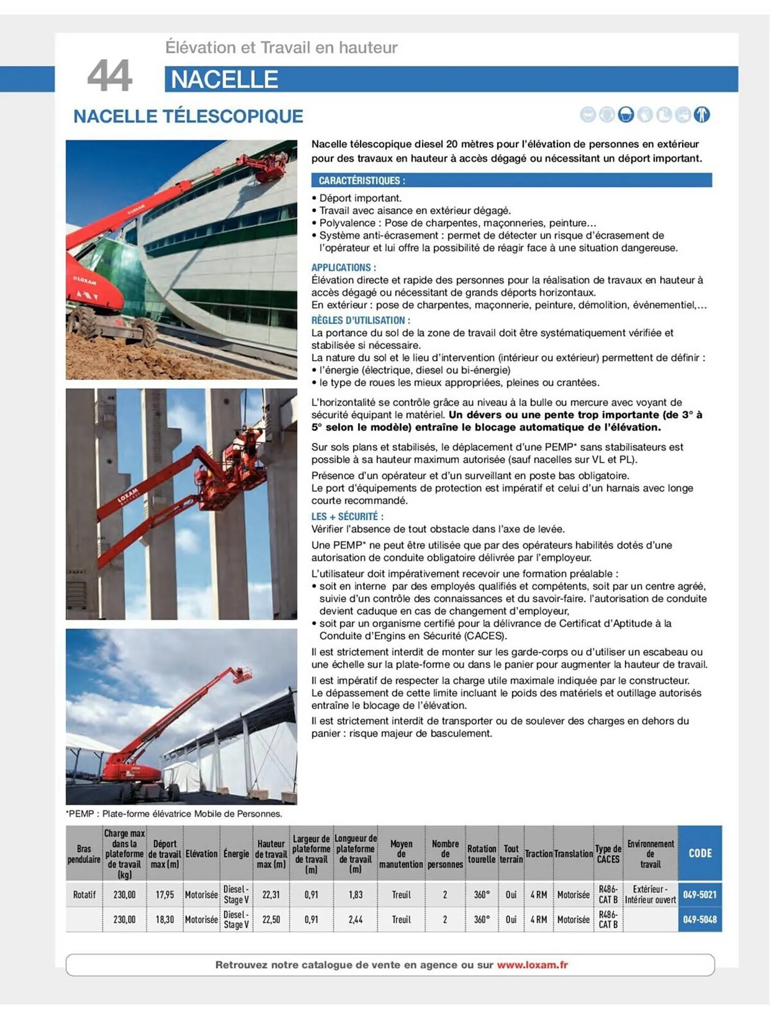 Catalogue Loxam du 19 avril au 31 décembre 2023 - Catalogue page 46