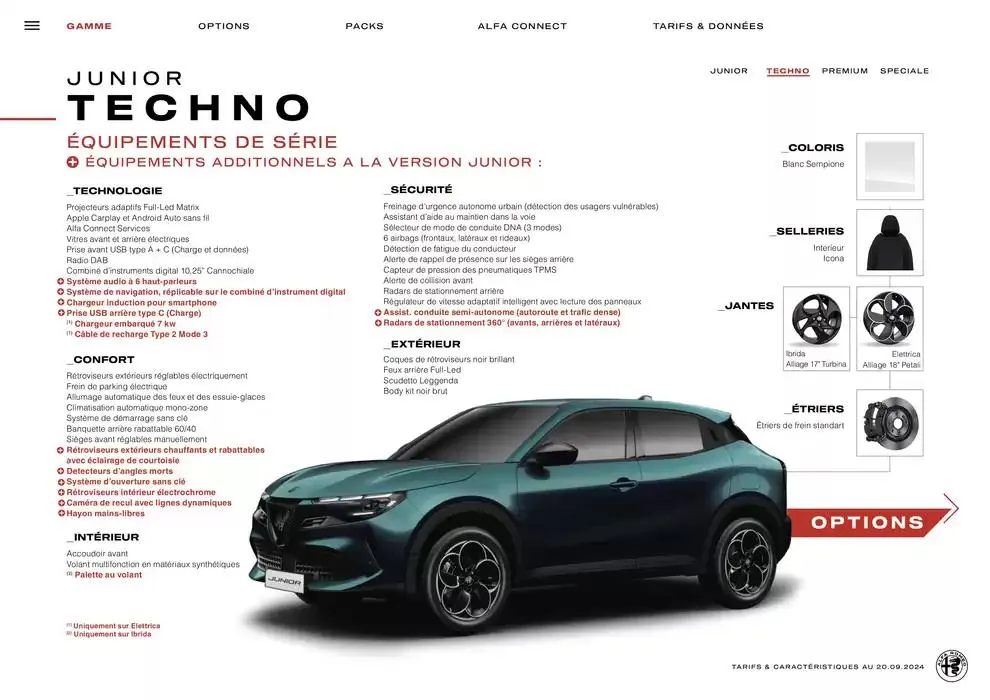 Catalogue Alfa Romeo JUNIOR du 10 octobre au 10 octobre 2025 - Catalogue page 7