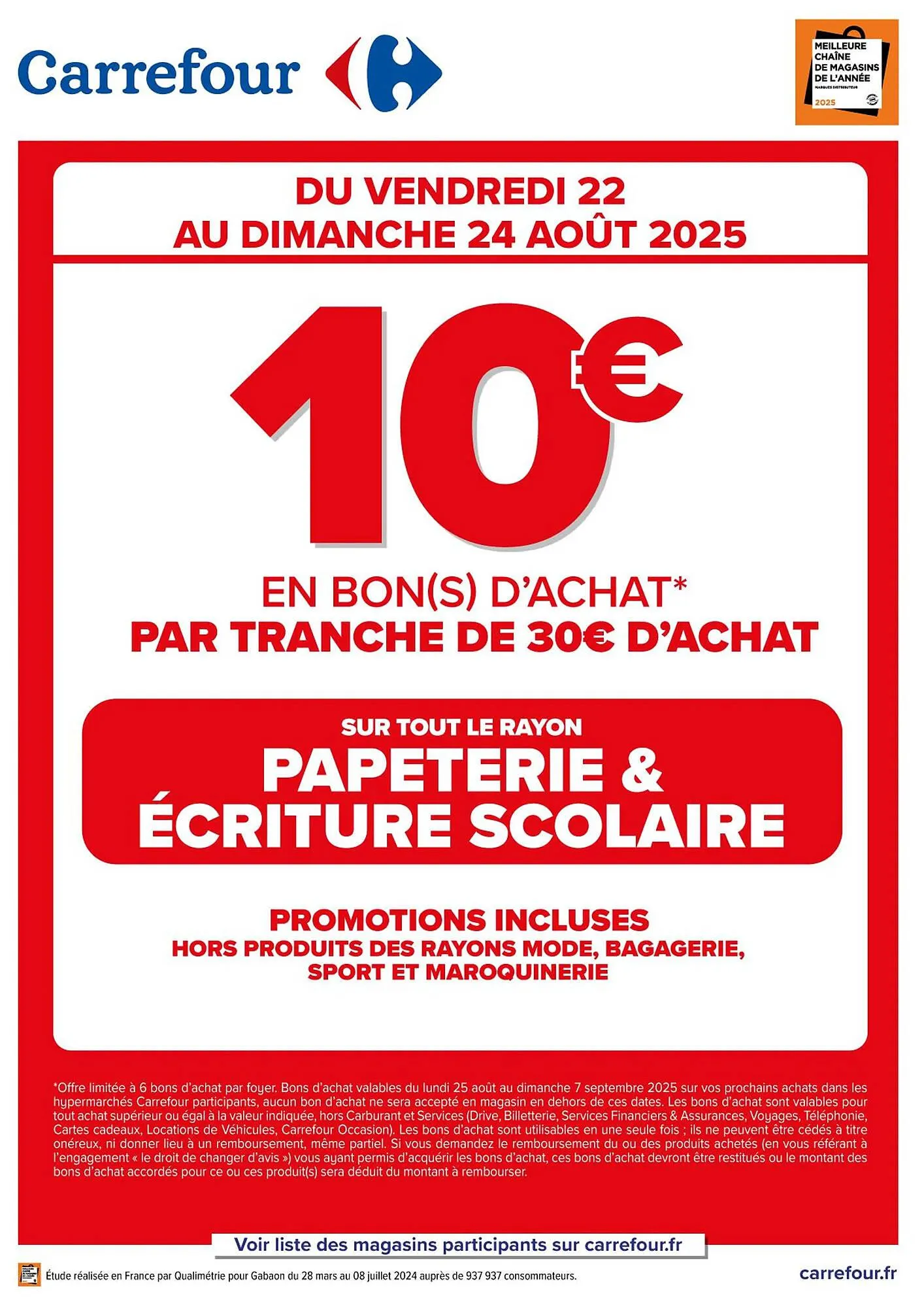 Catalogue Carrefour du 22 août au 24 août 2025 - Catalogue page 1