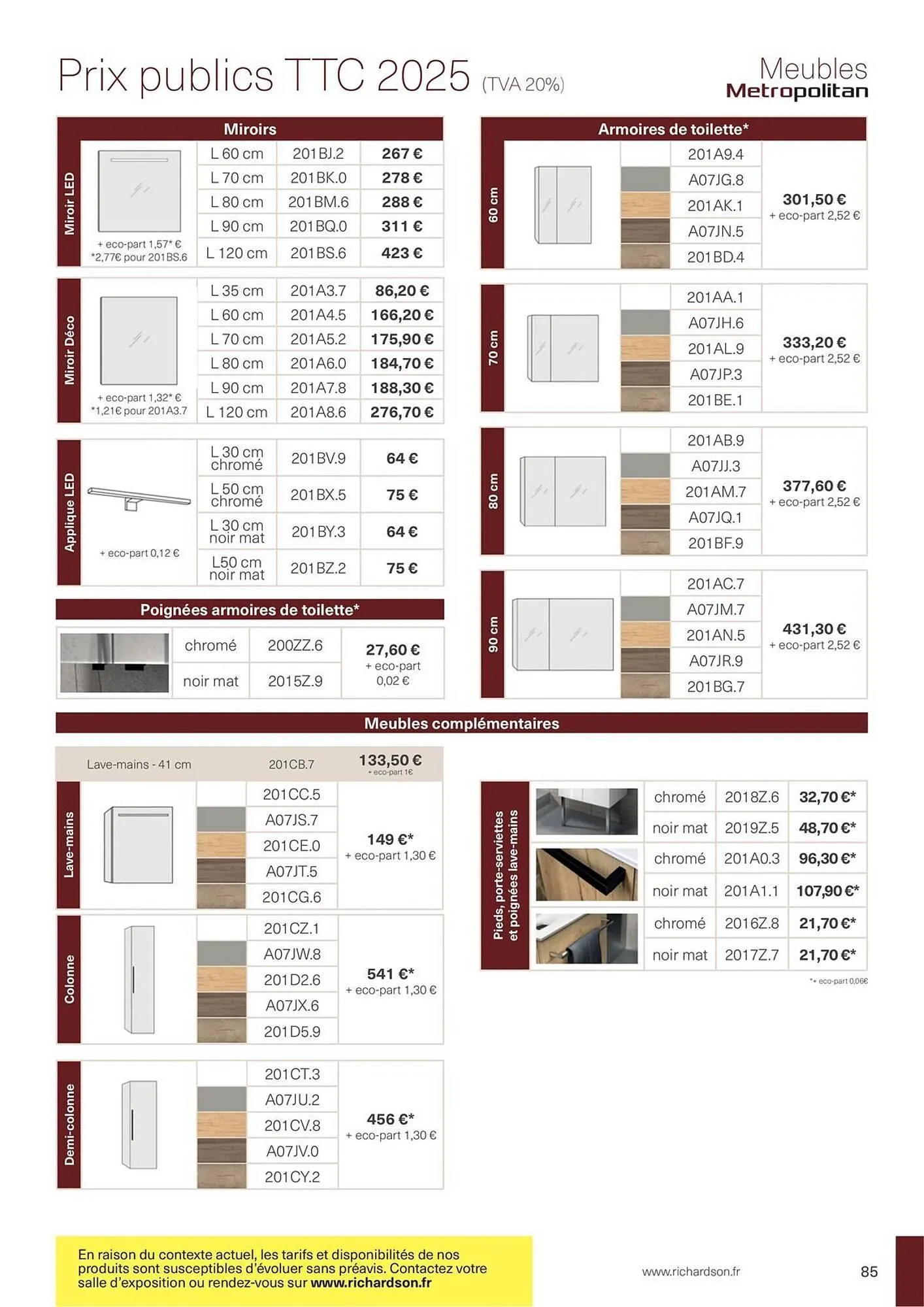 Catalogue Richardson du 11 avril au 31 décembre 2025 - Catalogue page 85