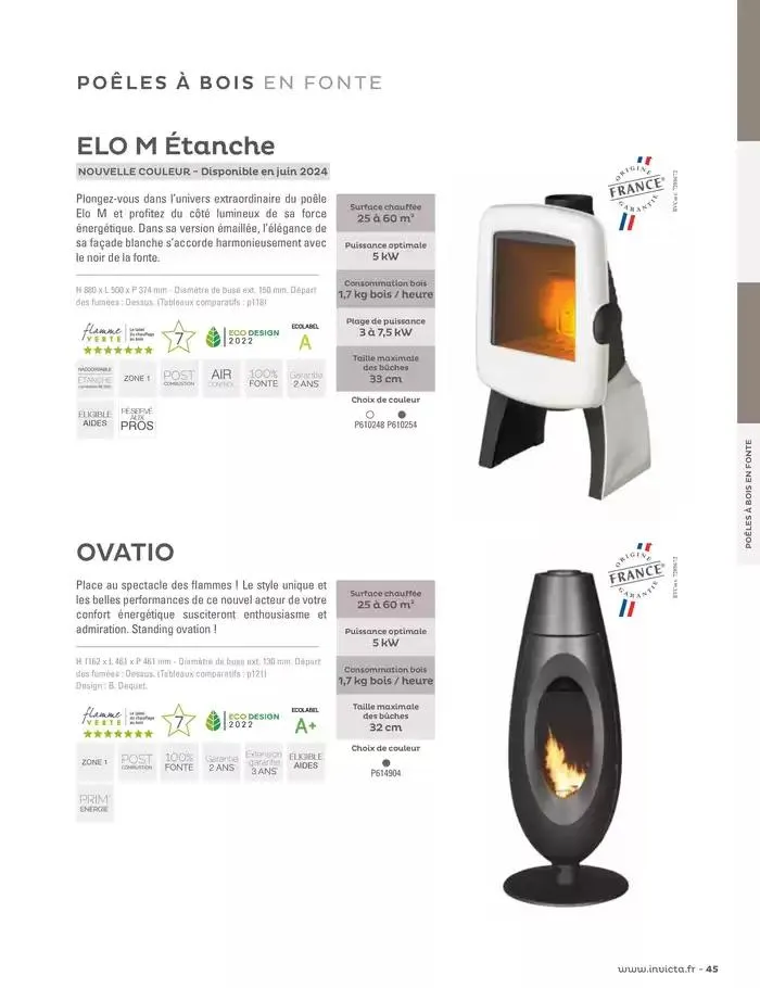 Le chauffage du futur a déjà 100 ans du 15 janvier au 31 mai 2025 - Catalogue page 45