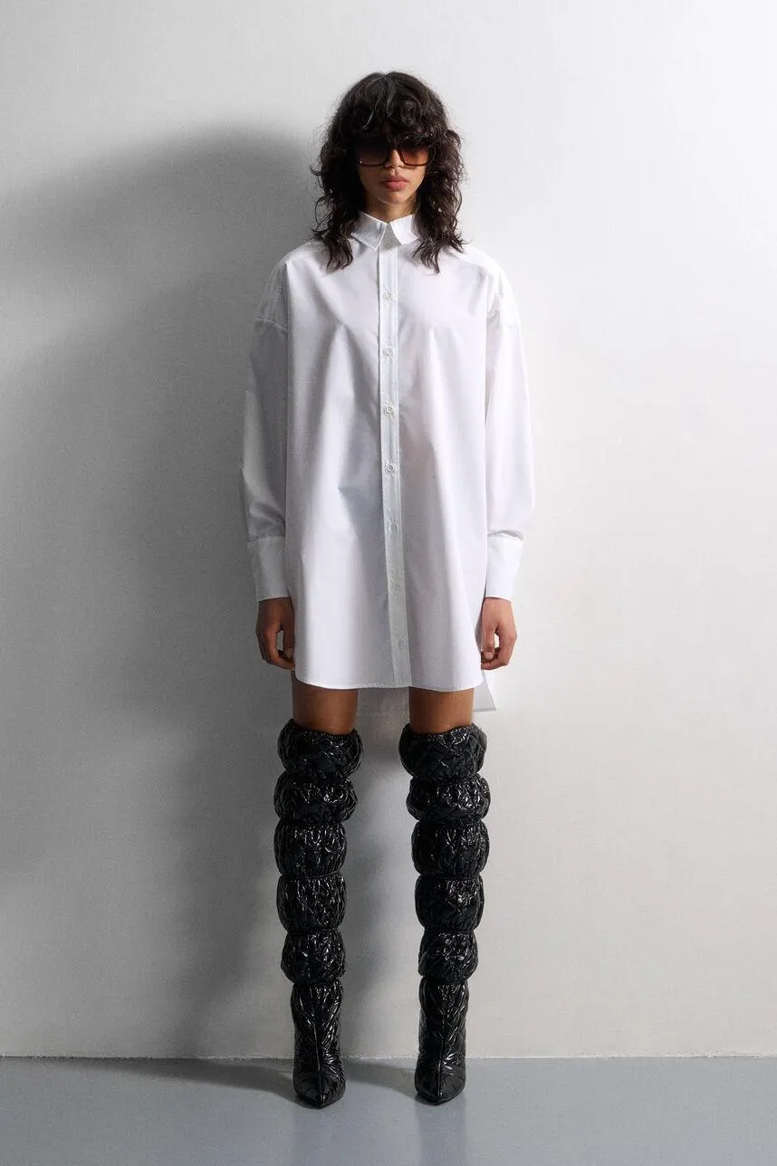Robe chemise oversize en popeline FORD POP