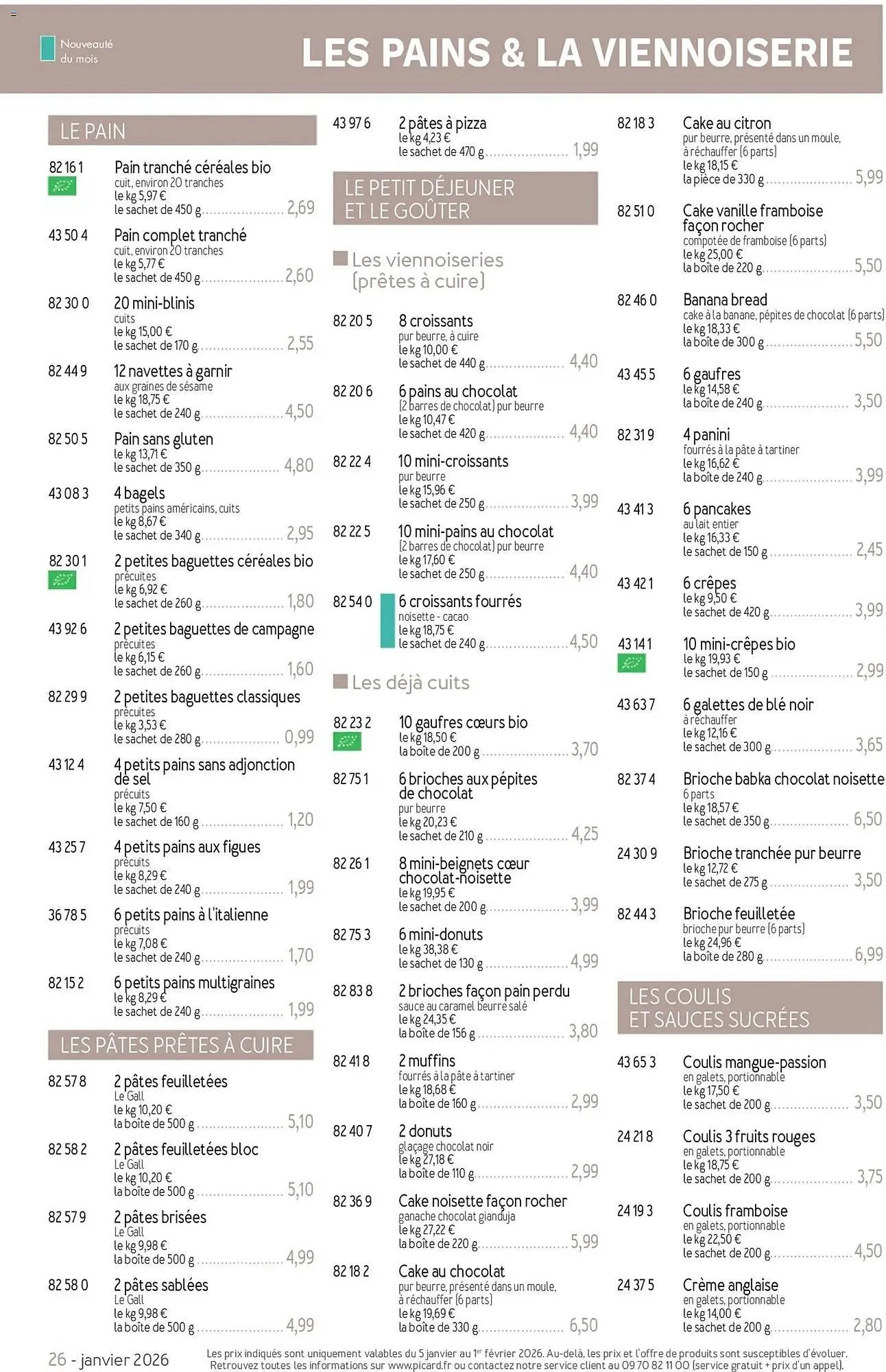 Catalogue Picard du 5 janvier au 5 avril 2026 - Catalogue page 26