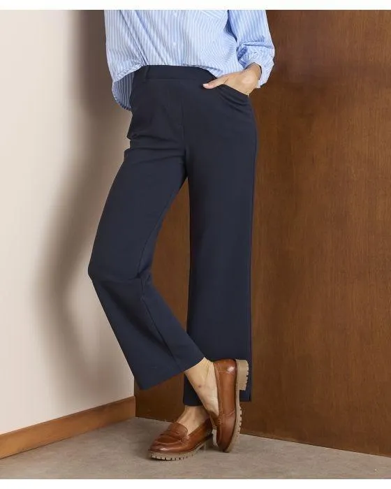 Pantalon 7/8ème maille crêpe