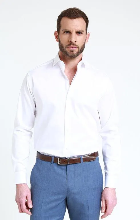 Chemise ville satin regular