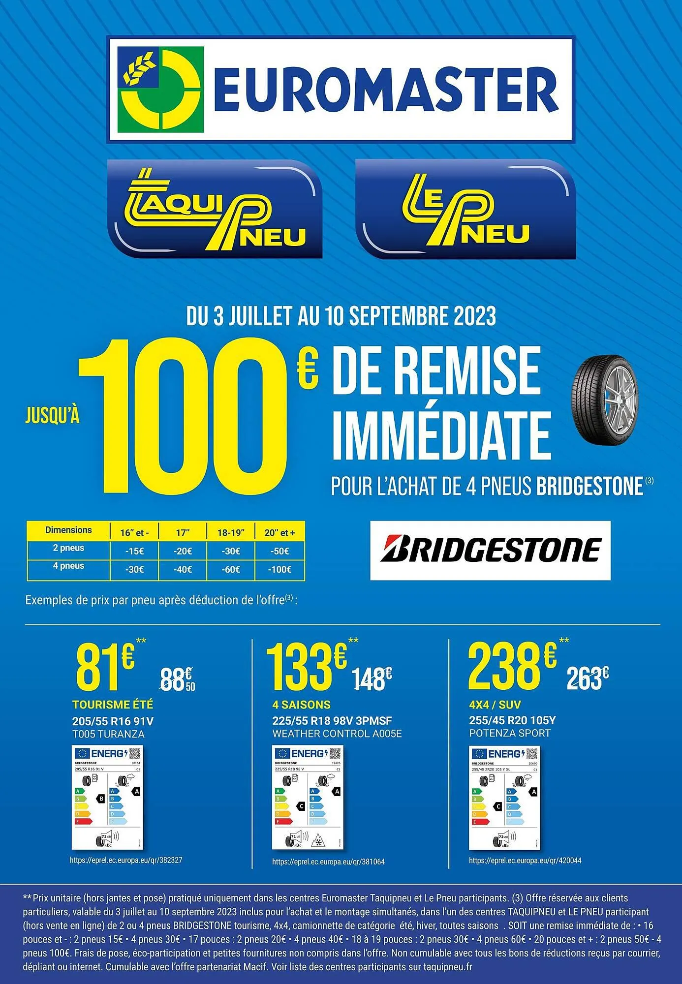 Catalogue Euromaster du 2 juillet au 16 juillet 2023 - Catalogue page 3