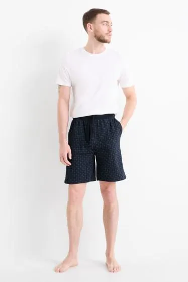 Pyjama shorts - check
