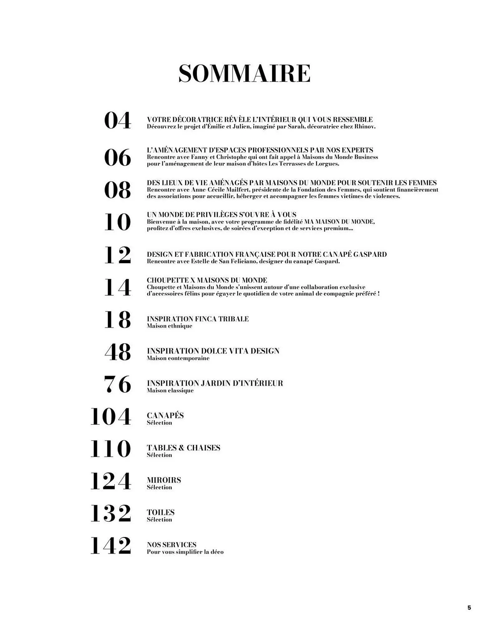 Catalogue Maisons du Monde du 1 mars au 31 août 2026 - Catalogue page 5