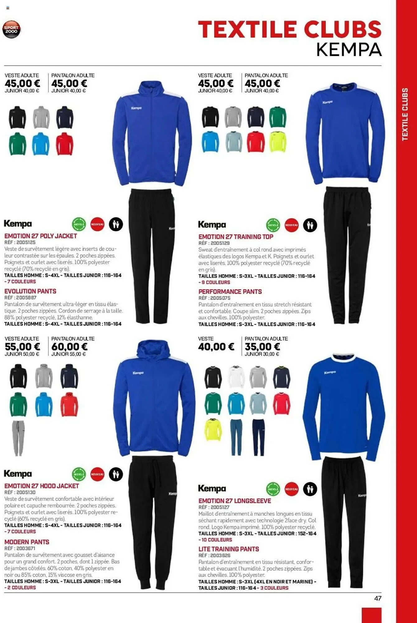 Catalogue Sport 2000 du 28 mai au 31 décembre 2025 - Catalogue page 47