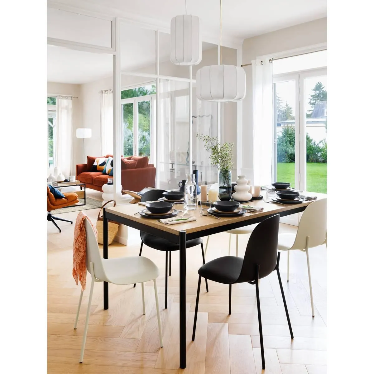 Chaise "Asan" Crème, 1 place