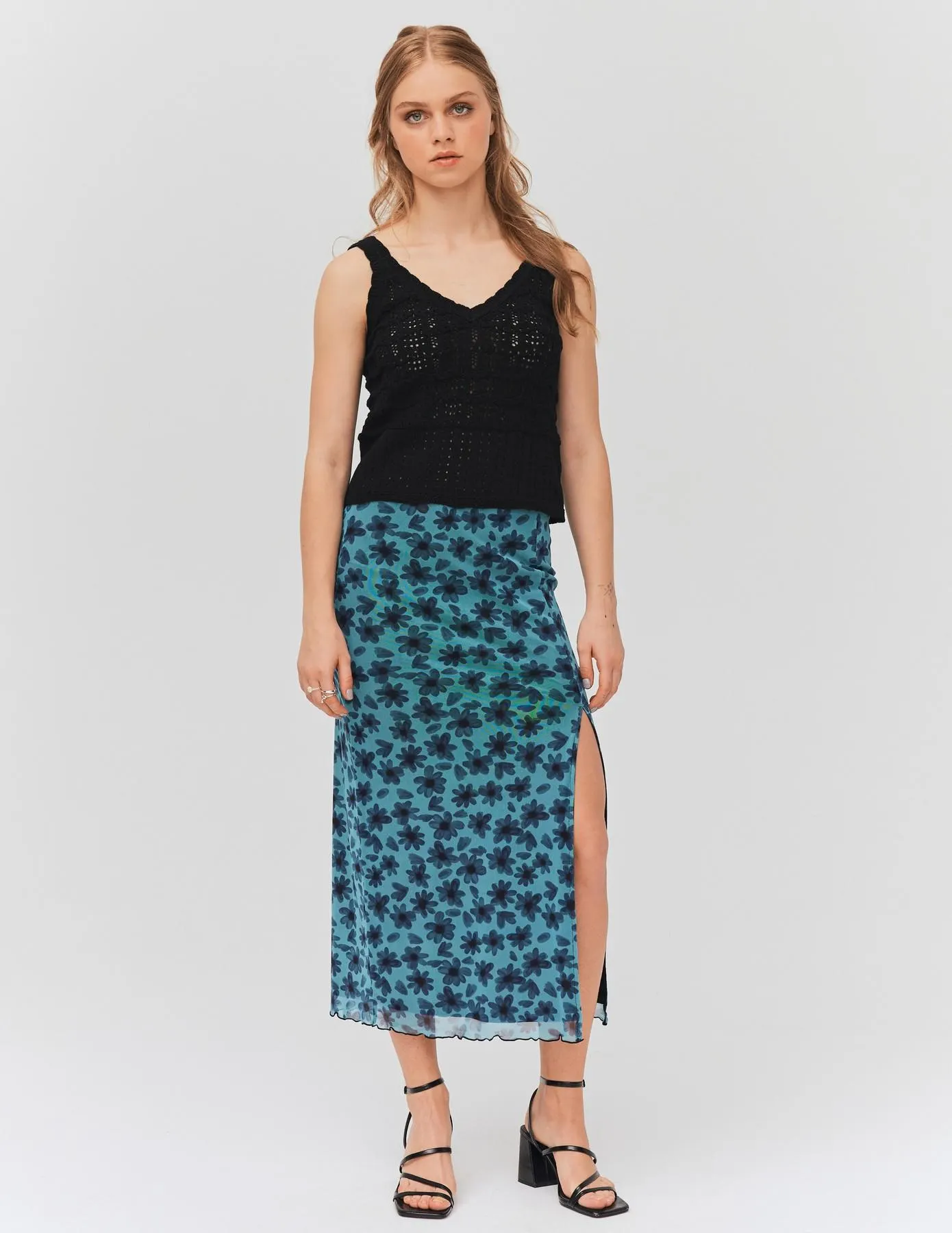 Débardeur en crochet - Noir