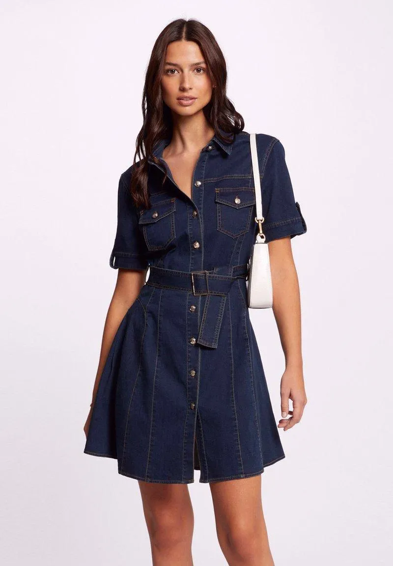 Robe en jean - jean brut