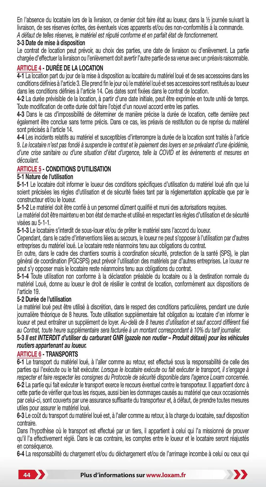Catalogue Loxam du 3 janvier au 31 décembre 2025 - Catalogue page 46