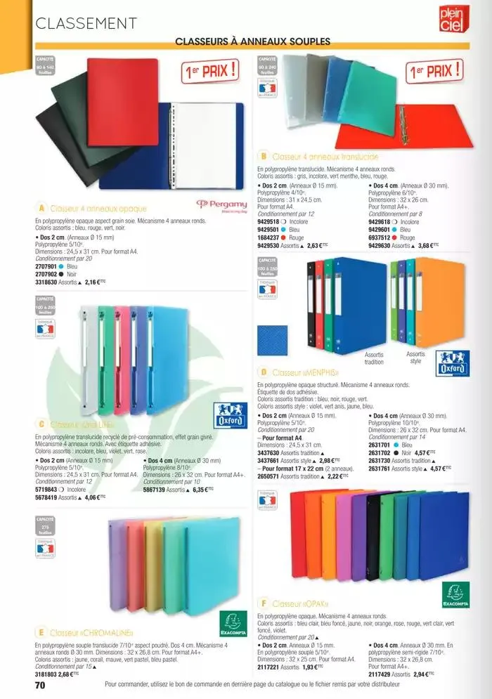 Écoles et loisirs 2025 du 1 janvier au 31 décembre 2025 - Catalogue page 70