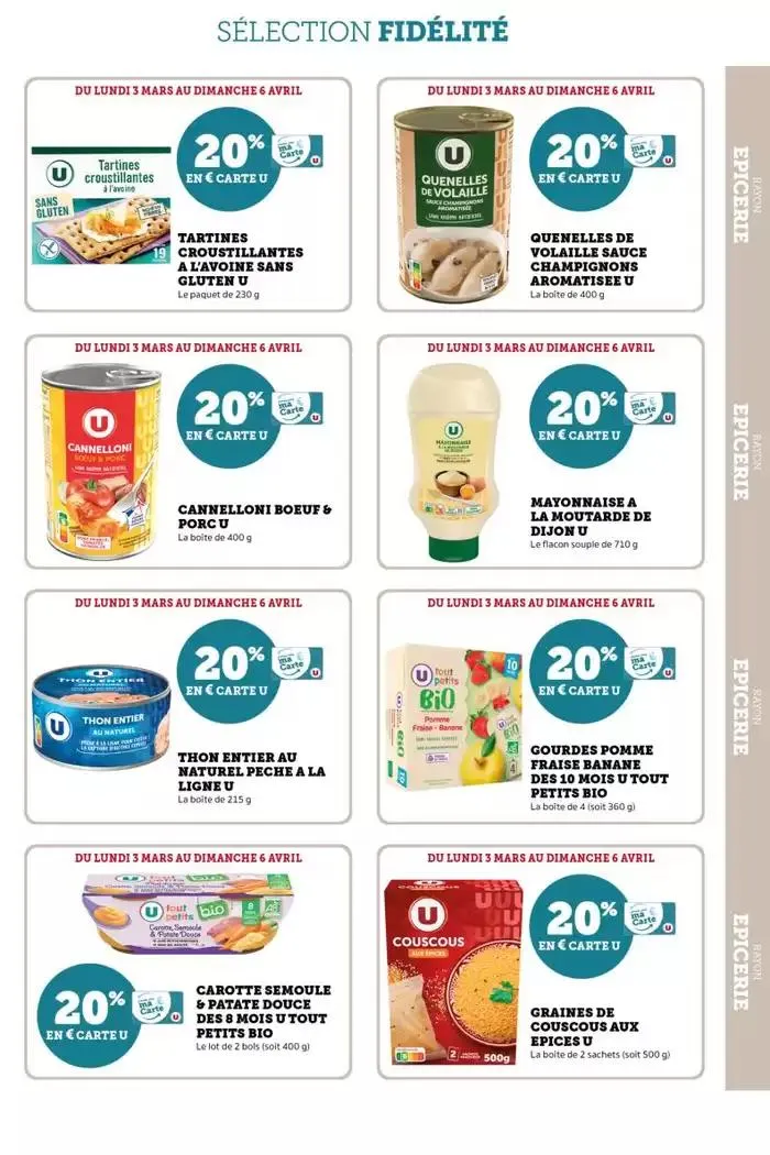 Tous les jours 20% du 4 mars au 16 mars 2025 - Catalogue page 21