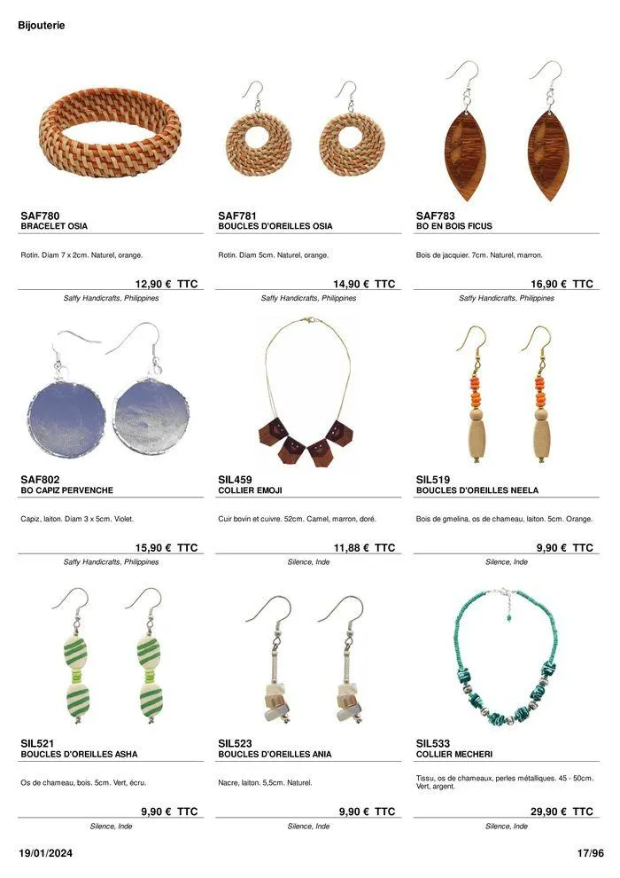 ARTISANAT . DéCORATION . MODE . JOUETS du 9 février au 31 août 2024 - Catalogue page 19