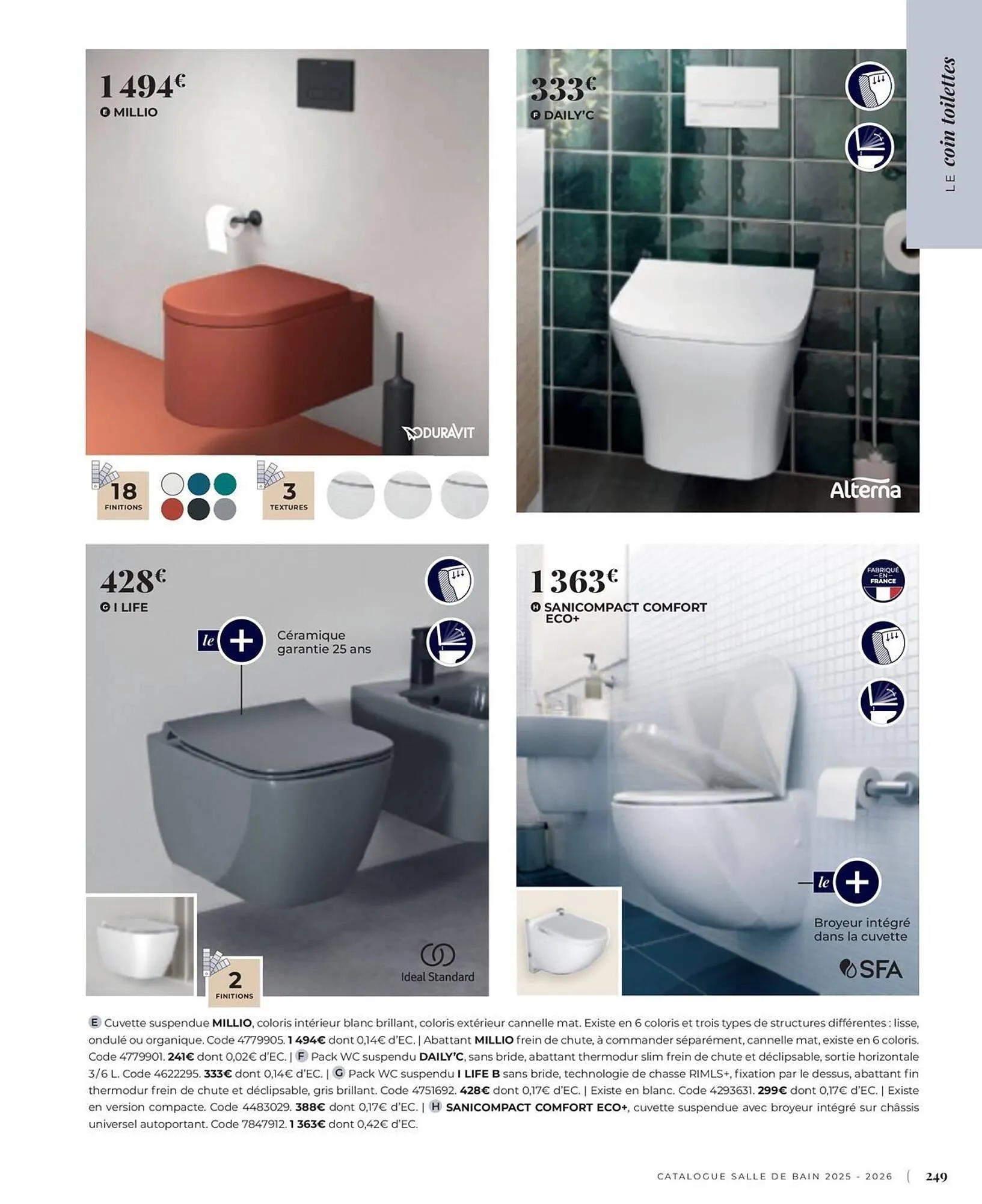 Catalogue Cedeo du 3 juin au 31 décembre 2025 - Catalogue page 249