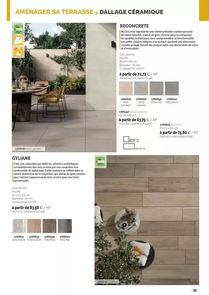 Aménagements Extérieurs 2025 du 26 mars au 31 décembre 2025 - Catalogue page 35