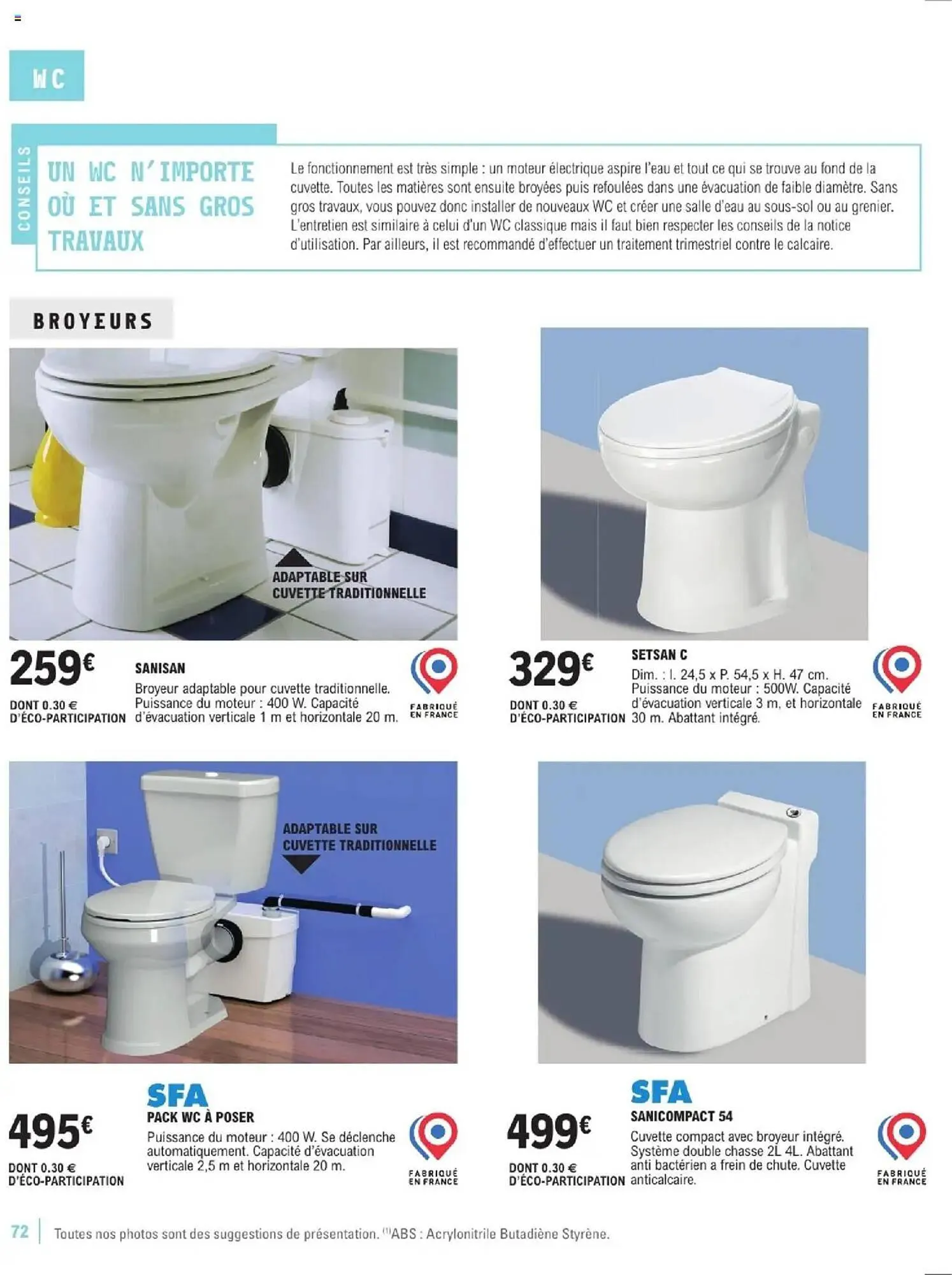 Catalogue E.Leclerc Brico du 7 janvier au 31 décembre 2025 - Catalogue page 72