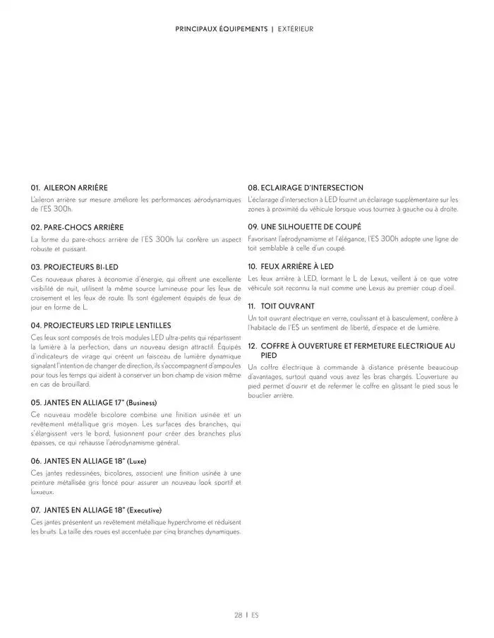 Lexus ES du 27 mars au 27 mars 2026 - Catalogue page 28