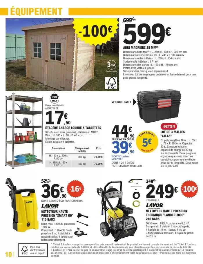 Trafic Brico 3 du 25 février au 15 mars 2025 - Catalogue page 10