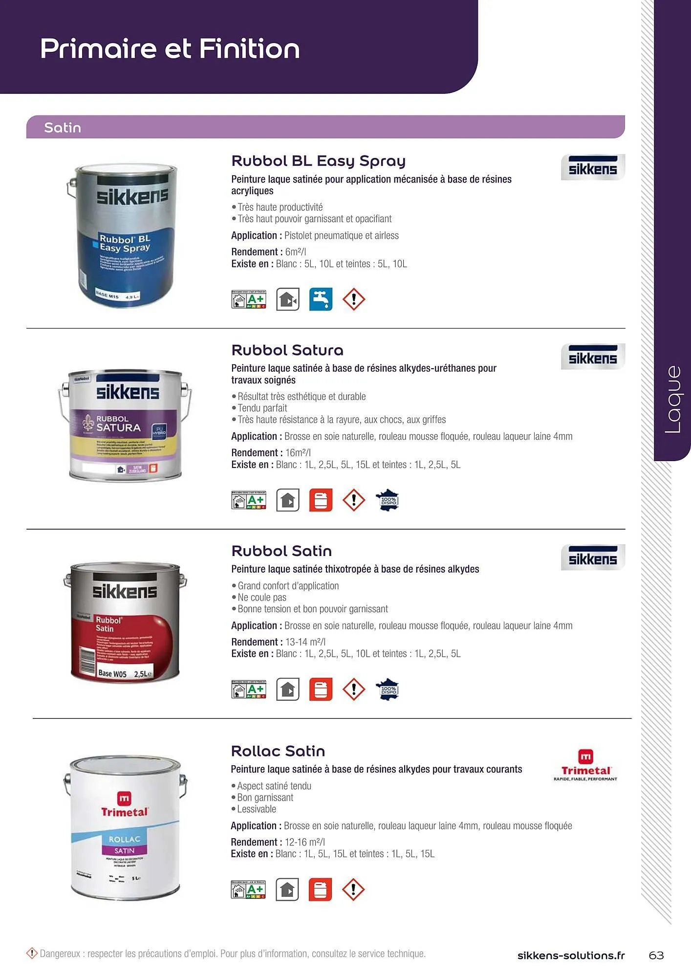 Catalogue Sikkens Solution du 8 janvier au 28 décembre 2025 - Catalogue page 63