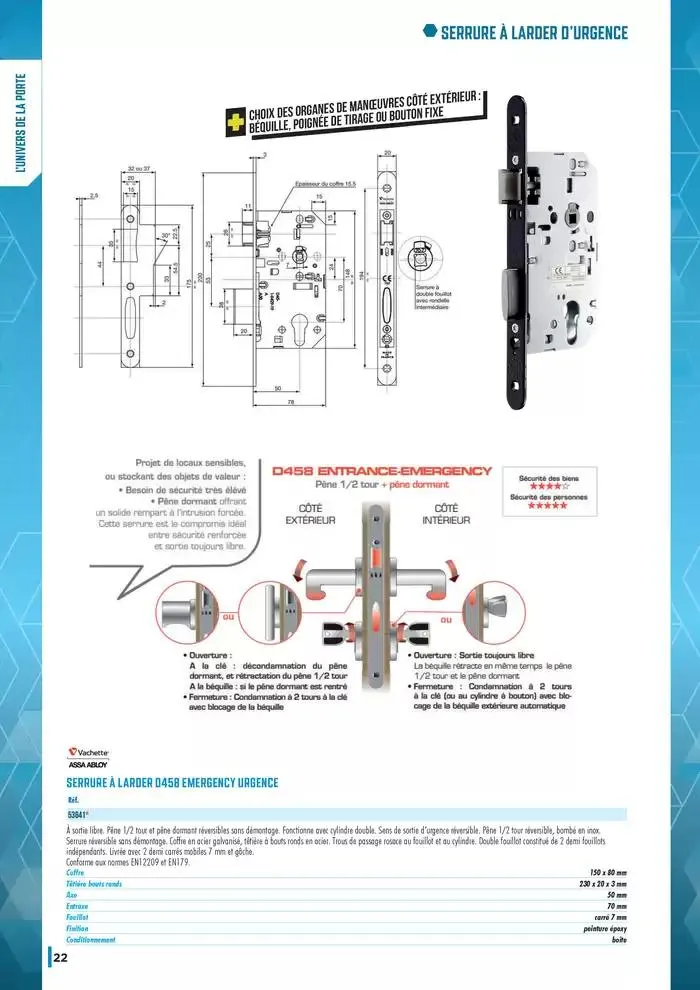 Guide Quincaillerie Serrurerie 2025 - 2026 du 1 avril au 1 avril 2026 - Catalogue page 24