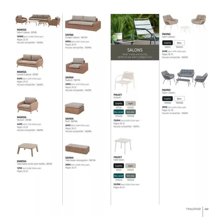 Catalogue Hespéride 2025 du 5 février au 31 décembre 2025 - Catalogue page 269