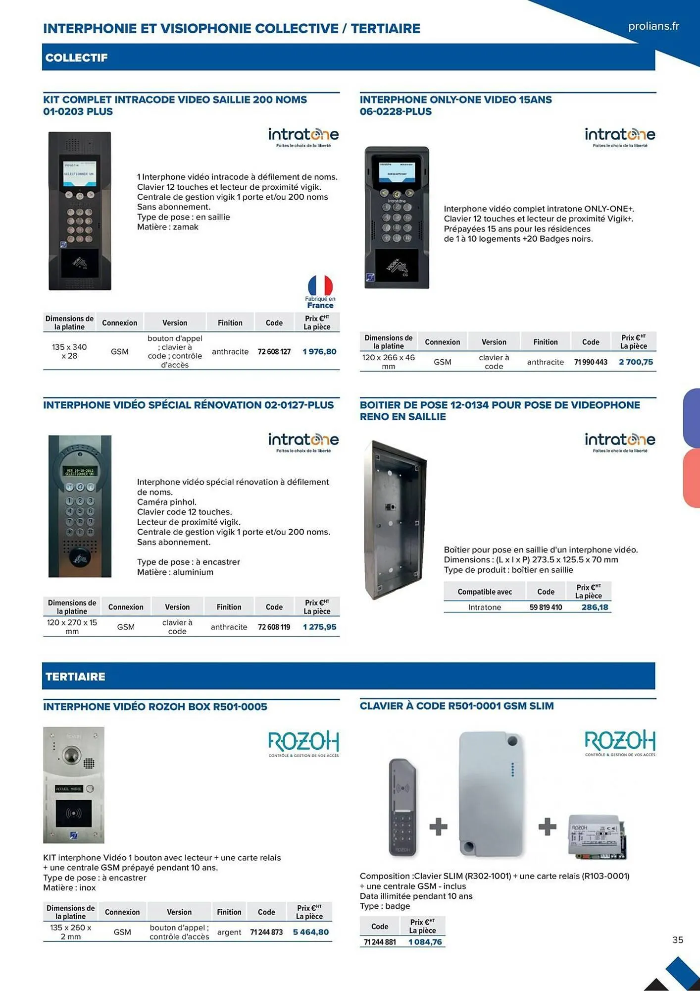 Catalogue Prolians du 2 octobre au 31 décembre 2025 - Catalogue page 35