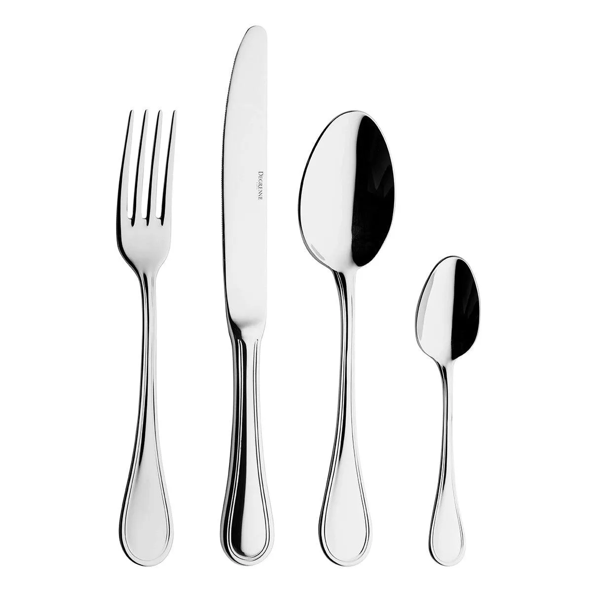 Coffret 24 couverts monobloc lame scie