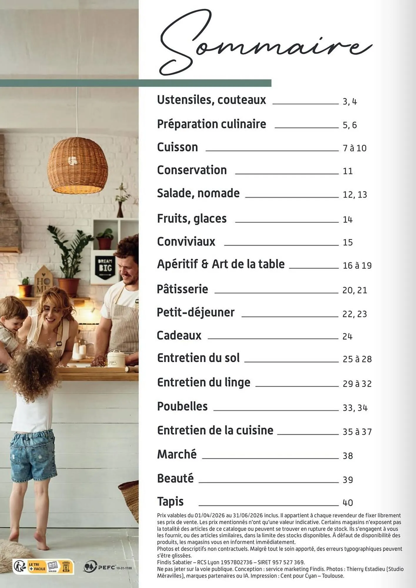 Catalogue Cuisine Plaisir du 1 avril au 31 mars 2027 - Catalogue page 2