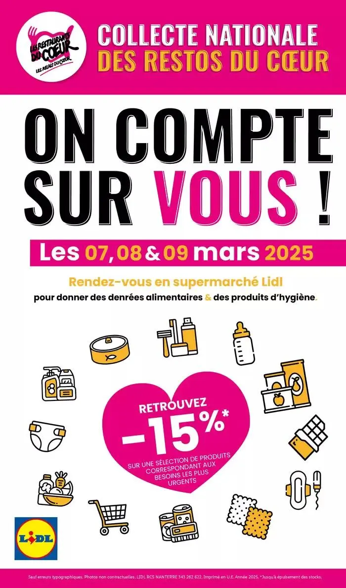 Les bonnes affaires sont chez Lidl ! Découvrez une sélection de produits à petits prix du 6 mars au 12 mars 2025 - Catalogue page 72