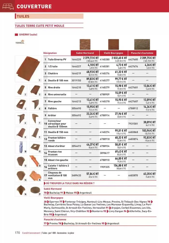Matériaux 2025 du 1 janvier au 31 décembre 2025 - Catalogue page 170